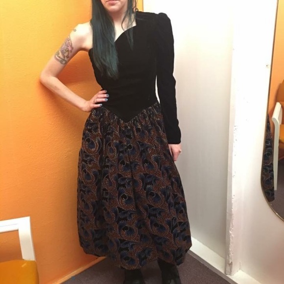 Jessica McClintock Dresses & Skirts - SOLD Vintage Jessica McClintock peacock dress